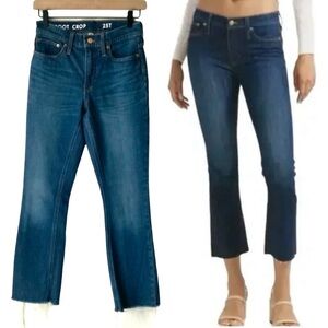 J. CREW Jeans Demi Boot Crop Tall Blue Size 25T